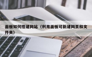 泗洪面板如何搭建网站（利用面板可新建网页和文件夹）